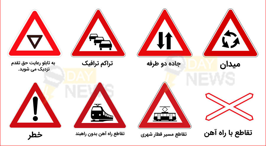 تابلوهای آگاهی دهنده راهنمایی و رانندگی